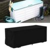 JUZHOUHUI Storage Box Cover, Patio Deck Box Cover To Protect Large Deck Boxes with Zipper and Handle, Oxford Fabric Storage Container Cover for G