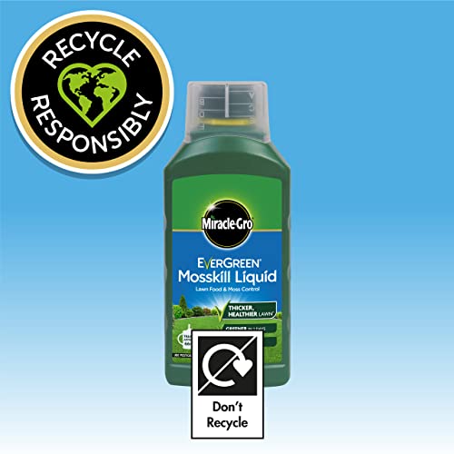 Miracle-Gro EverGreen Mosskill Liquid Concentrate Lawn Food and Moss Control, 66 m2