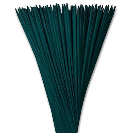Radworx Plant Support Sticks - 100 pack 30cm Bamboo - Weather Resistant Canes For Flowers - 12 Inch Wooden Canes for Home or Garden - Great for M