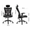 Ygqbgy Reclining Computer Chair Office Chair Mesh Rotating Chair Back Chair Stool Fashionable Simple Home