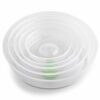 VonShef Microwave Covers for Food, Set of 5 Food Covers with Lids, Microwave & Dishwasher Safe Nesting Storage, Transparent Microwave Plate Cover