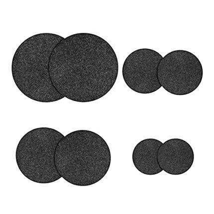 Dajiaxingxing 8 Pcs Felt Plant Saucer Plant Saucers 4/6/ 8/10 Inch Plant Trays Dark Grey Flower Pot Coaster Mats Durable Planting Coasters Round