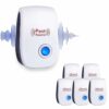 6 Packs Ultrasonic Pest Repeller, Electronic Pest Repellent Plug in Indoor Pest Control for Insect, Roach, Mice, Spider, Ant, Bug, Mosquito Repel