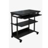 LEIGE Removable Bedside Computer Desk Place The Printer Table Lazy Lifter Office Small Computer Desk (Color : Argento, Size : 60 * 48CM)