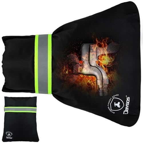 DAYGOS Outside Tap Covers for Winter - Waterproof Thickened Tap Cover with Insulated Cotton, Faucet Frost Protector Jacket, Protect from Freezing