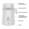 Water Distiller, LifeBasis Water Purifier Machine 4L Distilled Water Making Machine Stainless Steel Tank with BPA Free Collection Jug +TDS Water