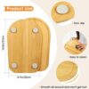 Bamboo Mixer Slider Mat, Kitchen Appliance Slider Compatible with Kitchenaid 4.5-5 Qt Tilt-Head Stand Mixer, Mixer Mover Sliding Caddy Tray, Kitc
