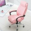 n/a Modern Home Office Chair Vegan Leather Upholstered Executive Conference Stylish Design Adjustable Mid-Back Ergonomic Desk Chair