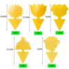 50PCS fruit fly traps yellow Fly Paper sticky catcher - Double-sided Fungus Gnat Sticky Catcher For Multiple Insect