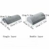 XXSLY Foot Rest for Under Desk, Ergonomic Half-cylinder with Non-slip Surface,pad with Removable Cover, Relieve Pain for Office Home Airplane Tra