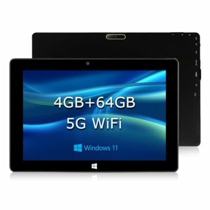 TPSPAD Tablet 10 inch Windows 11, 4GB RAM 64GB ROM, HD 1280x800 IPS, 1.6 GHz, N4020 Processor, 2MP + 5MP Dual Camera, 6000mAh Battery, GPS, WiFi,