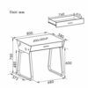 JYJZHX Computer Desk Writing Study Table with Side Drawers Classic Home Office Laptop Desk Wood Notebook Table