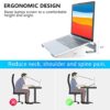 KYQEE Laptop Riser for Desk, Laptop Stand, Ergonomic Aluminum Computer Stand for Laptop, Ventilated Notebook Stand Compatible with MacBook Air Pr
