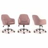 WALNUT Computer Chair Household Desk Chair Fashion Office Chair Home Fabric Writing Chair Rotating Happy Swivel Chair (Color : F)