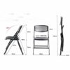 WALNUT Folding Chair Meeting Chair Office Chair Meeting Room Chair Training Chair Home Backrest Chair Computer Chair Meeting Chair (Color : White