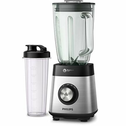Philips Core Blender HR3573/90 Series 5000 (1000 W, ProBlend Crush Technology, Drink Bottle) Metal/Glass