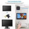 7 Inch Small Monitor, Raspberry Pi Monitor Built-in Speakers, Mini Monitor 1024 x 600, HDMI Monitor 60 Hz, 5ms, IPS Screen Display w/Remote Contr