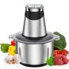 SXYCMY Mini Food Chopper, 2.2L Capacity Electric Food Processor, 2 Speeds Meat Grinder, 3D Stainless Steel Blades, 500W Motor Food Chopper for Ve
