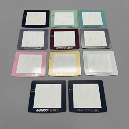 2.6 Inch IPS Glass Lens Mirror for Gameboy Color GBC IPS LCD Screen Lens Replacement (Black)