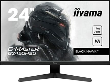 iiyama G-Master G2450HSU-B1 24" VA LCD,75Hz, 1ms (MPRT), FreeSync, Full HD 1920x1080, 250 cd/m² Brightness, 1 x HDMI, 1 x DisplayPort, 2 x USB, 2
