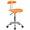 Flash Furniture Office Chair, Chrome, Wine Red, 41.91 x 43.18 x 88.27 cm