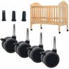 GTYT 4PCS Casters Universal Rotary Brake 8mm Long Rod Casters Accessories Furniture Long-term Use, 2Inch