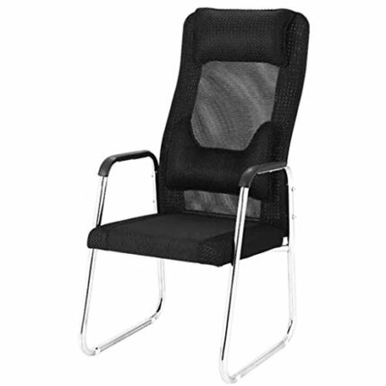 LRDOGGY Office Chairs with Arms and Back Support, Swivel Desk Chair for Home, Mesh Office Chair with Arms, Lumbar Support, Tilt Mechanism, Adjust