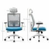 WALNUT Chairs,Office Chair with Arms and Back Support Executive Adjustable Computer Chair Swivel Ergonomic Desk Chair Comfy Padded for Office/Hom