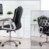 ZXFYHD Desk Chair,Office Chair Ergonomic Computer Chair Home Backrest Work Game Chair Upholstered Seat Stump Home Lifting Rotating Stool Chair