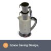 VonShef Travel Kettle 0.5L – Small Electric Kettle with 2 Stackable Cups, Dual Voltage 110-240V & Boil Dry Protection, 650W, Lightweight Kettle w