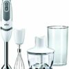 Braun MultiQuick 5 Vario MQ5235 Hand Blender, Sauce Mixer, BPA-Free Plastic Beaker - White/Grey