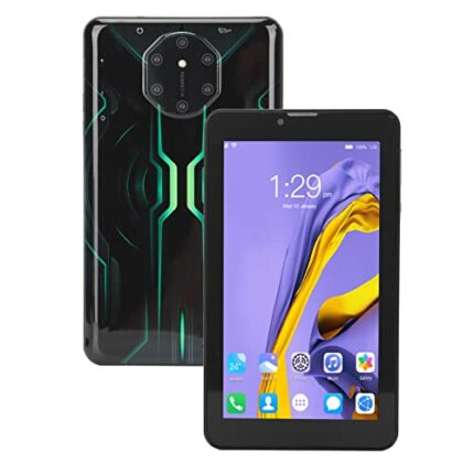 PUSOKEI 7 Inch Android Tablet, Quad Core Processor, 2GB RAM, 32GB ROM, 128GB Expand Support, HD IPS Display, 2.4G/5G Dual Band WiFi, 2+5MP Camera