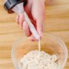Sausage Stuffer,Hanheld Manual Sausage Maker with 3 Size Filling Nozzles Attachment,Food Grade Meat Stuffing Filler for Household Use(White)