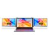 Zunate Triple Portable Monitor for Laptop, 15.4" Full HD 1080P IPS Display, Triple Screen for Laptop of 13.5-18.19, Compatible with Laptop, PC, P