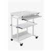 LEIGE Removable Bedside Computer Desk Place The Printer Table Lazy Lifter Office Small Computer Desk (Color : Argento, Size : 60 * 48CM)