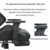 BZLSFHZ Reclining Computer Chair Home Minimalist Office Study Lifting Backrest Waist Swivel Chair Net Gaming Seat