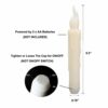 Yeahmart 6PCS LED Taper Candle Lights, Flameless Battery Operated Window Candles for Christmas Wedding Churches Birthday Party Decorations, Warm