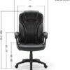 XJWWW-URG Chair Office Chair Home Office Conference Chair Comfortable Pillow Non-Slip Cushion Bearing Capacity 300kg Black Desk Chairs URG