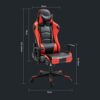 FMXQYH Gaming Chair for Adults, Ergonomic Office Chair with Footrest, PU Leather Material Computer Chair Can Be for Office, Home and Playing Game