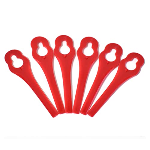 DHinkyoung 50 Pcs Plastic Grass Trimmer Blades, Durable Lawn Mower Replacement Blades Compatible with Terratek Cordless Strimmer 18V/20V, TTCGT18