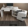 JYDQM Office Desk Computer Desk Swivel Angle Multifunctional Desk White Office Furniture