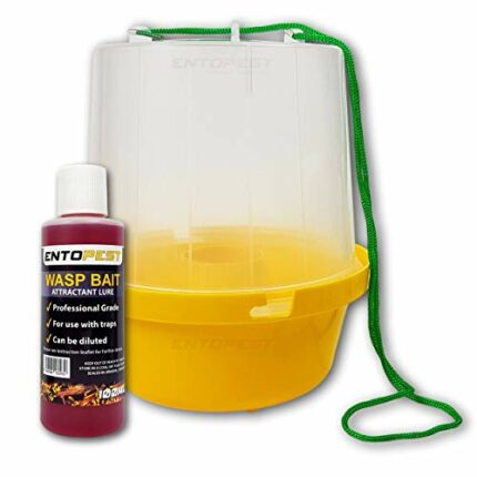 Entopest 1 x Wasp Nest Killer Trap and Bait Attractant Kit | Wasp Trap, Hornet Trap, Bee Catcher, Wasp Traps Outdoor/Indoor, Hornet Nest Killer,