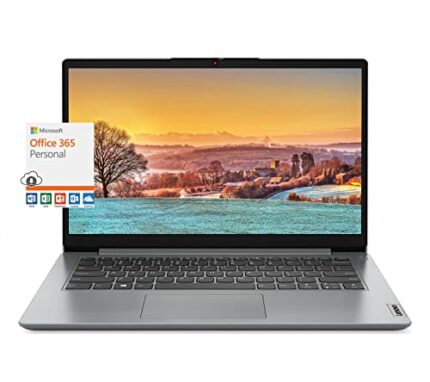 Lenovo IdeaPad 1i Student Laptop 14" HD Display, Intel Pentium Silver N5030 Processor(4-Core, up to 3.1 GHz), 4GB RAM, 256GB Storage, WiFi, Webca