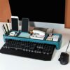 STOBOK 1pc for Functional Tabletop Keyboard Compartments Stationery Riser Rack Raiser, Home Monitor Computer Screen Desk Stand Shelf Organizer Of