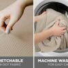 Zenna Home, Sand Pixel 2-Piece Stretch Furniture Arm Covers Armrest Protectors