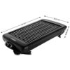 Chefman Electric Smokeless Indoor Grill w/Non-Stick Cooking Surface & Adjustable Temperature Knob from Warm to Sear for Customized BBQ Grilling,