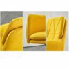 WALNUT Fabric Computer Chair Home Simple Modern Swivel Chair European Seat Leisure Lift Office Chair Study Chair (Color : Yellow)