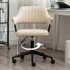 SLNFXC Home Computer Chair Comfortable Ergonomic Lift Swivel Office Chairs Student Meeting Chair (Color : Argento, Size : Talla �nica)
