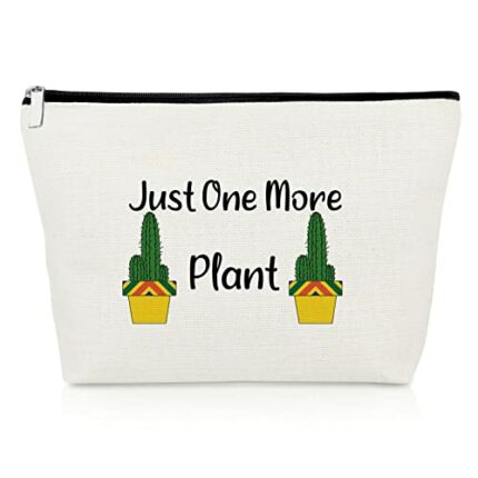 Plant Lover Gift for Women Gardener Makeup Bag Cactus Gift Funny Gardening Gift for Botanist Plant Mom Florist Farmer Cosmetics Bag Retirement Gi