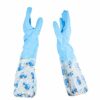 TRIXES Long Rubber Pond and Drain Gloves – Household & Garden Chores, Gardening, Weeding, Washing, Cleaning & Dishwashing – Extra Protection Slee